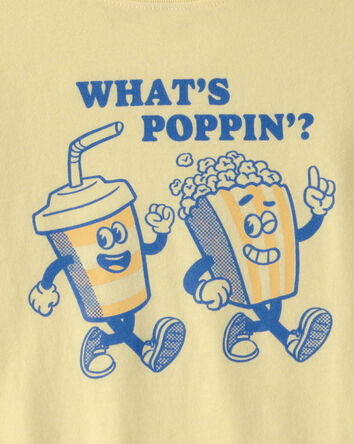 Kid Popcorn Graphic Tee - Yellow, 