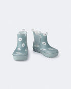 Toddler Rainboots in Rain Cloud Print - Pale Blue, image 1 of 3 slides