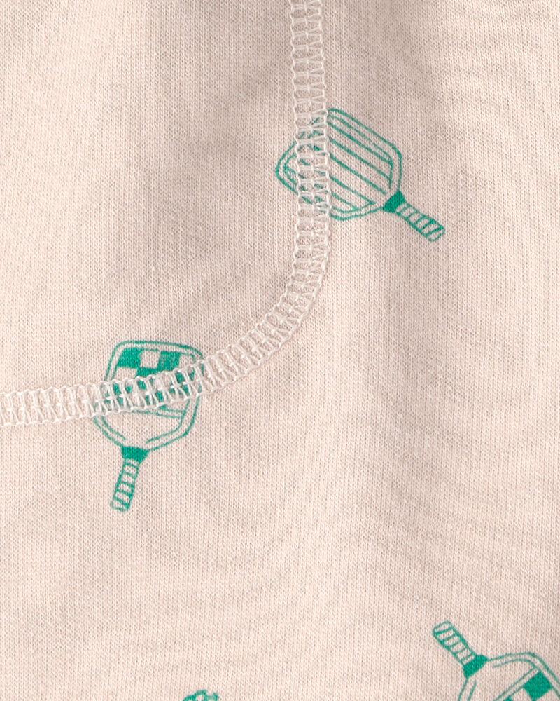 Toddler Boy Pickleball French Terry Shorts - Brown, image 3 of 4 slides