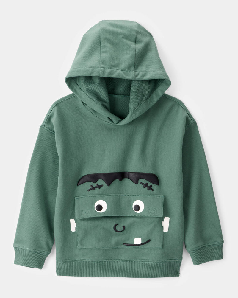 Toddler Halloween Frankenstein Pullover Hoodie, image 1 of 3 slides
