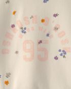 Girls 'OshKosh' Floral French Terry Pullover Sweatshirt - Cream, image 2 of 4 slides