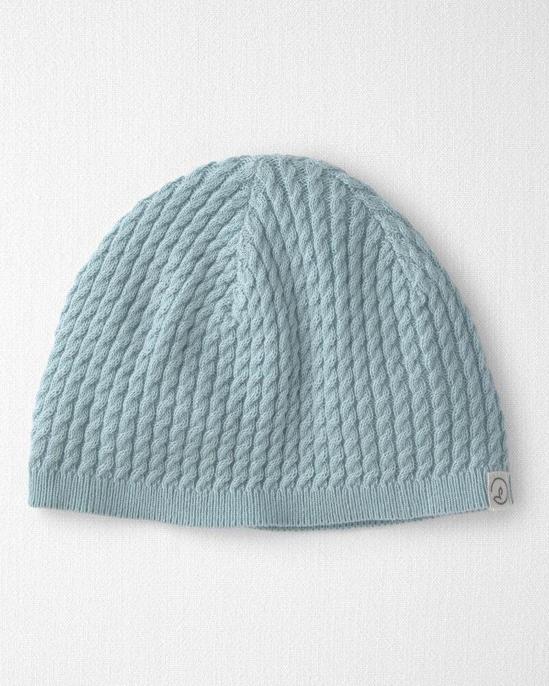 B&eacute;b&eacute; - Bonnet en tricot de coton biologique, image 1 sur 2 diapositives