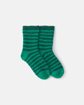 Tout-petit - Chaussettes douillettes &agrave; rayures de No&euml;l - Vert, 