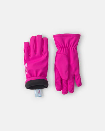 Girls Kombi Drop Gloves - Bright Pink, 