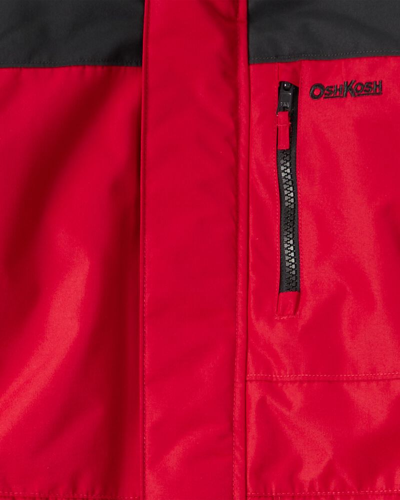 Kid 1-Piece Taslan Snowsuit - Red, image 4 of 5 slides