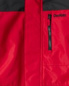 Kid 1-Piece Taslan Snowsuit - Red, image 4 of 5 slides