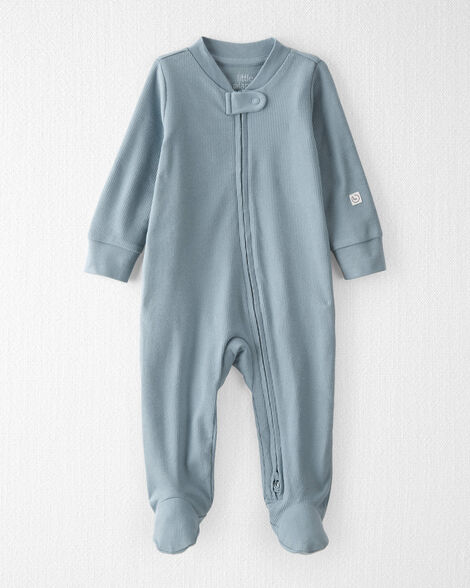 Carter's Infant Girls Whale Zip-Up SleepNPlay Pajamas - 1Q452910-NB