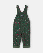Toddler Boy Nutcracker Corduroy Overalls - Green, image 1 of 4 slides