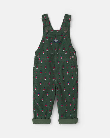 Toddler Boy Nutcracker Corduroy Overalls - Green, 