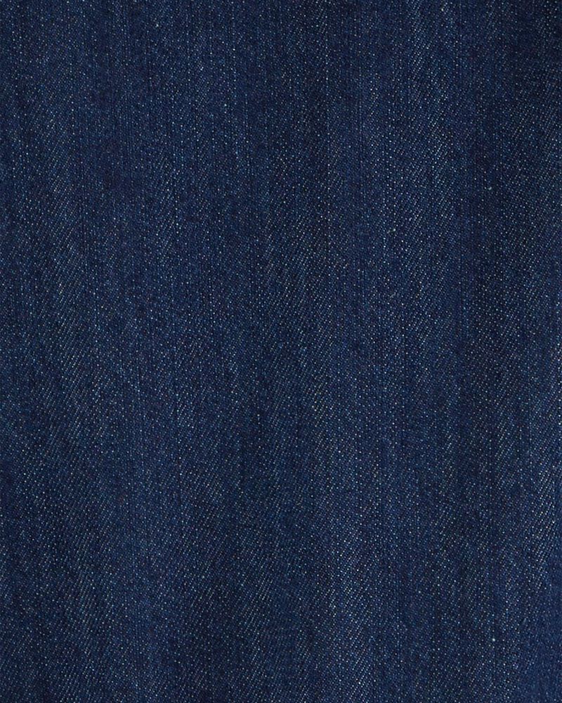 Baby 2-Piece Long-Sleeve Tee & Denim Jumpsuit Set, image 5 of 6 slides
