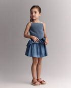 Tout-petit fille - Jupe &agrave; volants en chambray, image 1 sur 6 diapositives