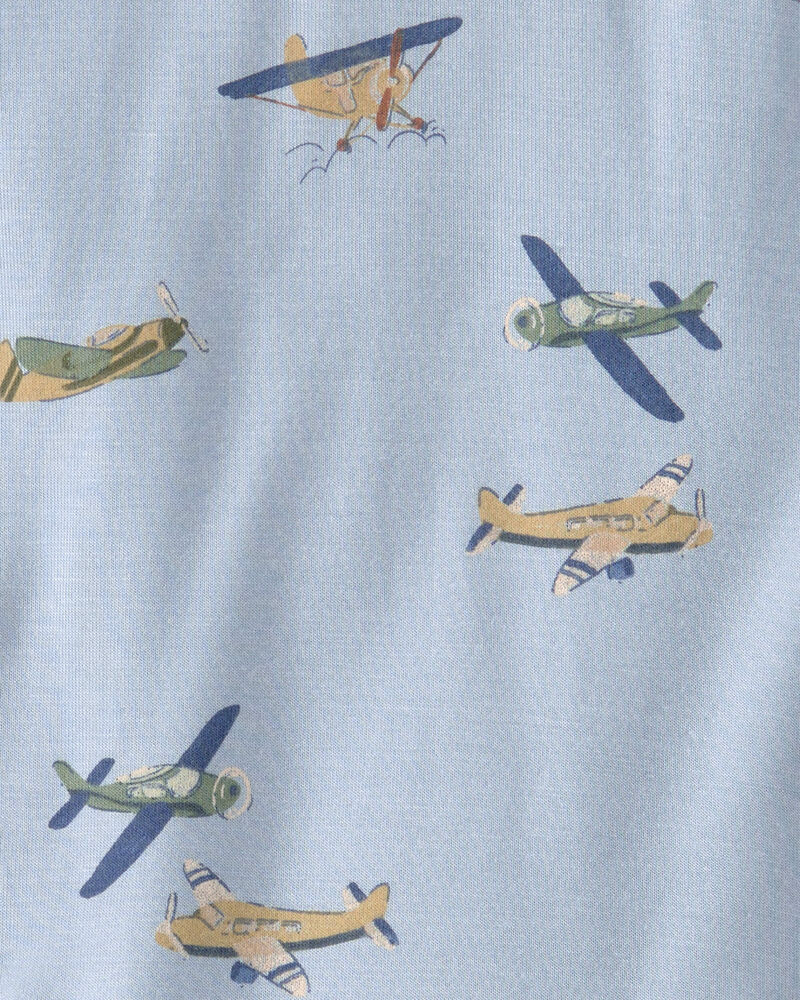 Baby Boy 2-Pack Plane PurelySoft Bodysuits - Blue, image 4 of 6 slides