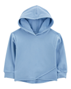 Baby Criss Cross Fleece Hoodie - Blue, image 1 of 3 slides
