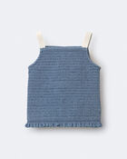 Tout-petit fille - Haut p&eacute;plum &agrave; smocks en chambray, image 2 sur 6 diapositives