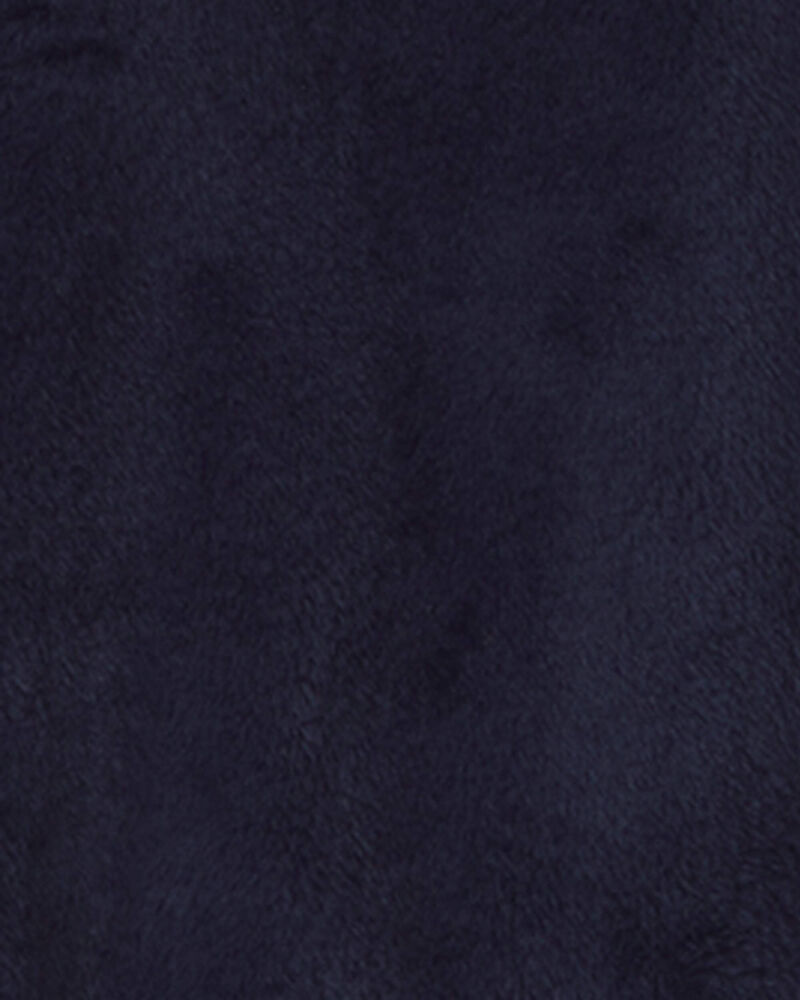Filles - Blouson en sherpa avec fermeture &agrave; glissi&egrave;re - Bleu, image 2 sur 2 diapositives