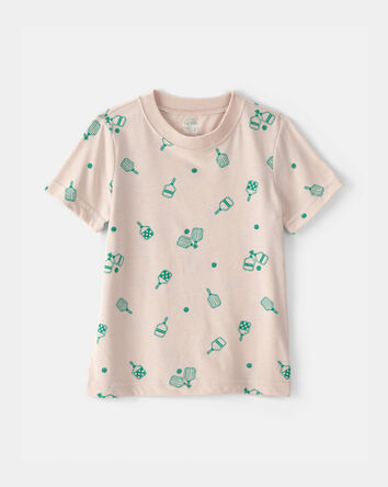 Tout-petit - T-shirt &agrave; motif pickleball - Brun, 