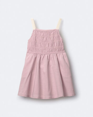 Tout-petit fille - Robe &agrave; smocks - Rose, 