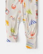 Baby Beach PurelySoft&trade; 2-Way Zip Sleeper - Cream, image 4 of 9 slides
