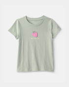 Toddler Girl Strawberry Graphic Tee - Green, image 1 of 4 slides