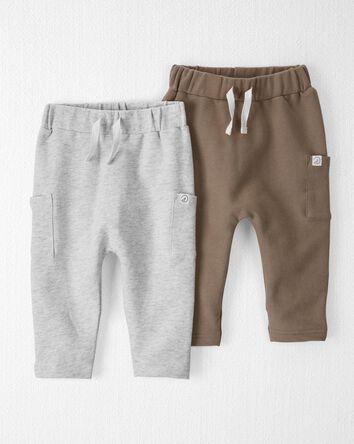 Baby 2-Pack Organic Cotton Sweatpants, 