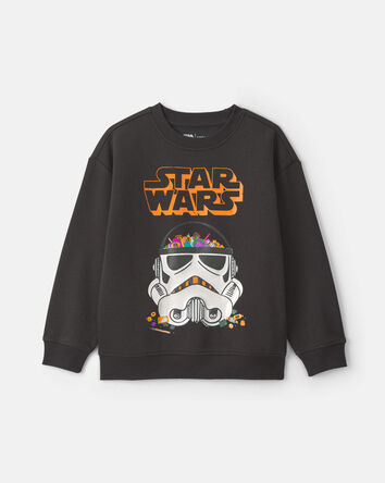 Boys Star Wars Halloween Pullover Sweatshirt - Grey, 