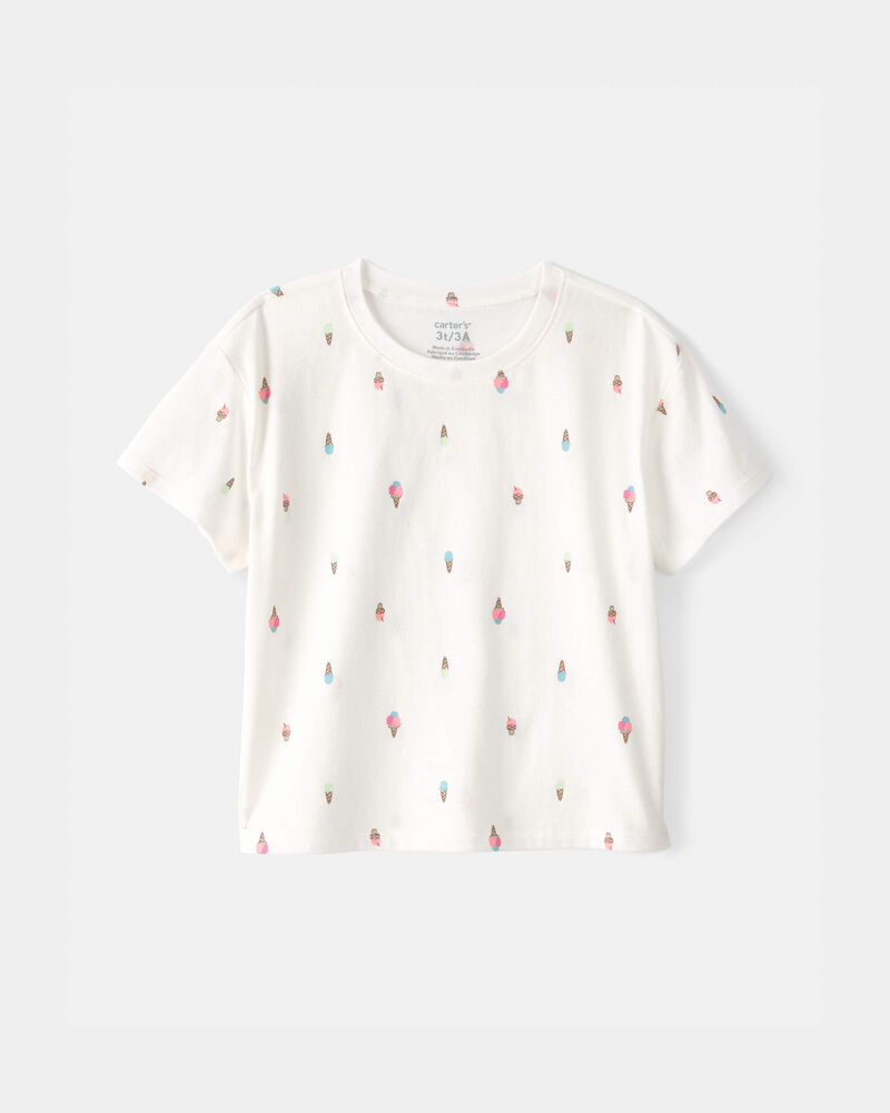 Toddler Girl Lemon Top - Ivory, image 1 of 3 slides