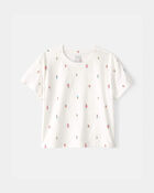 Toddler Girl Lemon Top - Ivory, image 1 of 3 slides