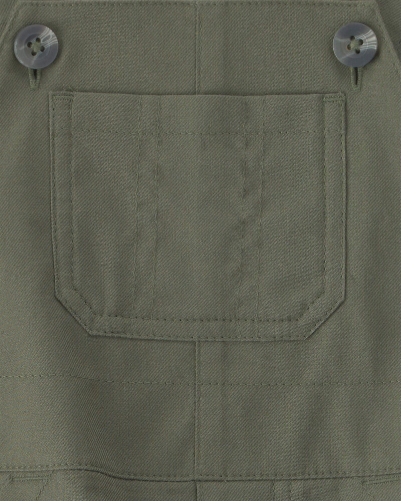 Baby Boy 2-Piece Dinosaur Long-Sleeve Overall Set - Olive Green, image 4 of 6 slides