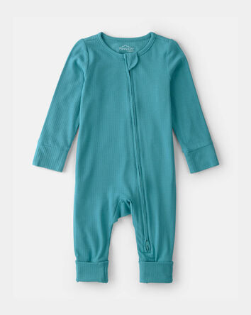 Baby PurelySoft 2-Way Zip Snug Fit Sleeper - Blue, 