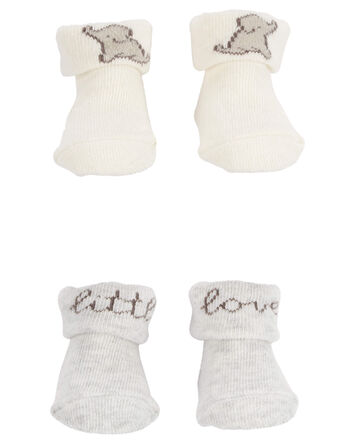 Emballage de 2 chaussettes « Little love » pour bébés , 