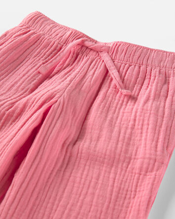 Tout-petit fille - Pantalon en gaze de coton biologique, 