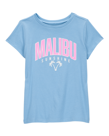 Kid Malibu Sunshine Short-Sleeve Graphic Tee - Blue, 