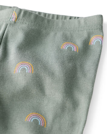 Kid Organic Cotton Pyjamas in Magical Rainbow Print, 