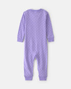 Toddler Girl 1-Piece Pets 100% Cotton Snug Fit Pyjama - Purple, image 2 of 4 slides
