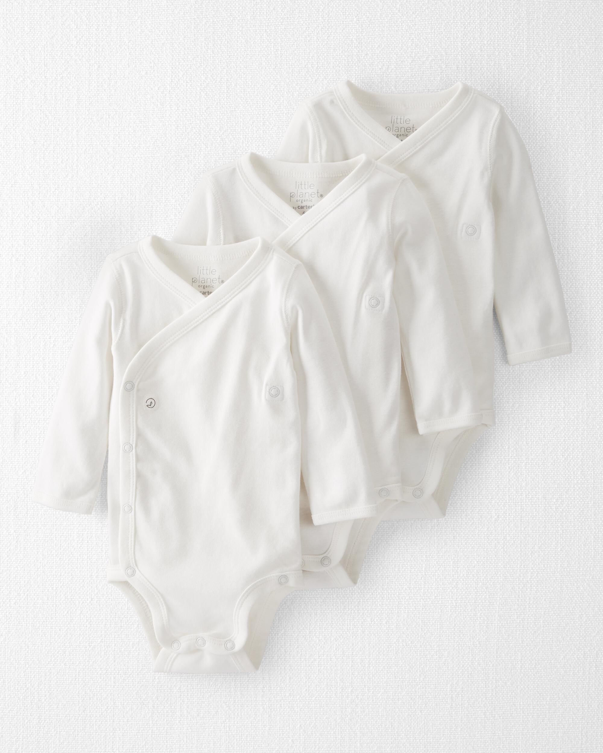 Little Planet By Carters Baby 3 pack Organic Cotton Long sleeve Wrap