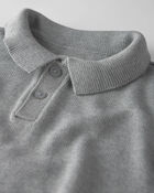 Gar&ccedil;ons - Chandail polo en tricot de coton biologique, image 2 sur 3 diapositives
