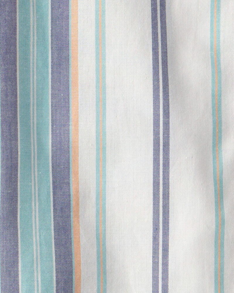Gar&ccedil;ons - Chemise boutonn&eacute;e &agrave; manches courtes et &agrave; rayures, image 2 sur 2 diapositives