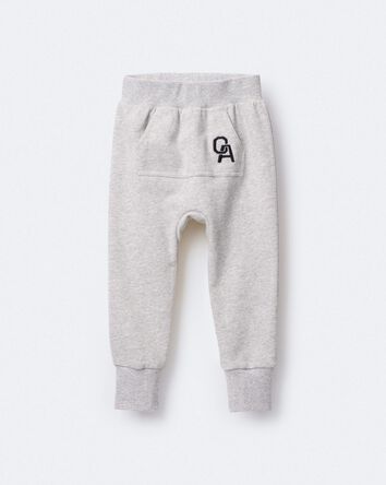 Tout-petit gar&ccedil;on - Pantalon de jogging &agrave; poche kangourou-loutre - Gris, 
