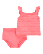 Baby 2-Piece Sweater Knit Tank & Diaper Cover Set, image 1 of 3 slides