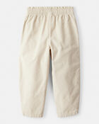 Toddler Girl Heart Pocket Barrel Pants - Tan, image 2 of 5 slides