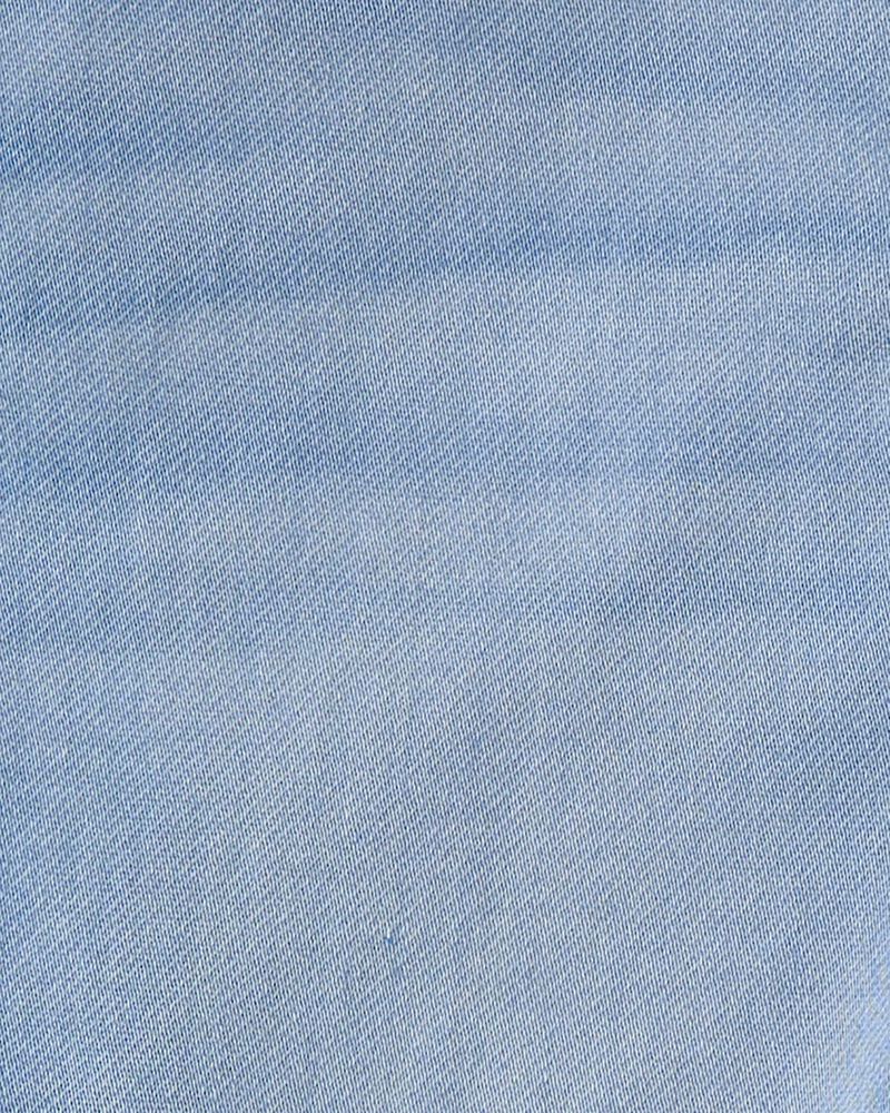 Girls Denim Straight-Leg Jeans - Light Wash, image 3 of 4 slides