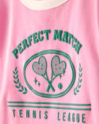 Girls 'Perfect Match' Tennis Active Top - Pink, image 2 of 4 slides