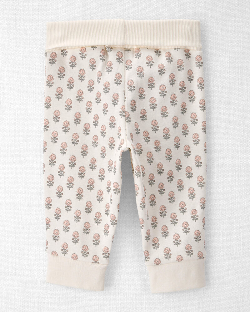Baby Girl 2-Pack Organic Cotton Grow-With-Me Joggers, image 2 of 6 slides