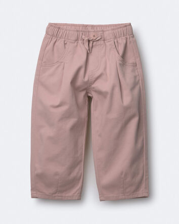 Toddler Girl Pleated Pants - Blush, 