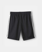 Boys Striped Mesh Active Shorts - Black, image 2 of 5 slides
