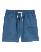 Enfant Short de randonn&eacute;e pour tous les jours - Bleu marine, image 1 sur 3 diapositives