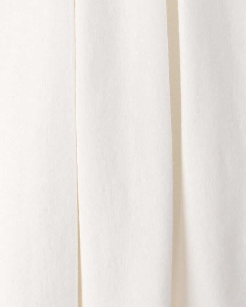 Toddler Girl Pleated Tennis Dress - Ivory, image 5 of 6 slides