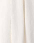 Toddler Girl Pleated Tennis Dress - Ivory, image 5 of 6 slides