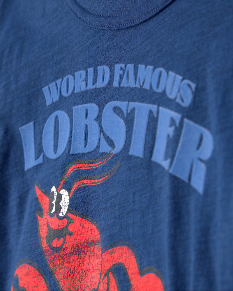 Boys Lobster Graphic Tee - Blue, image 3 of 6 slides