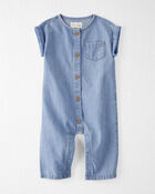 Bébé Combinaison en chambray de coton biologique, image 1 sur 4 diapositives
